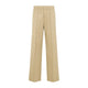 Jil Sander Dark Beige Track Inspired Relaxed Cotton Pants