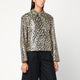 Jil Sander Leopard Print Jacket In Coated Fabric