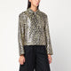 Jil Sander Leopard Print Jacket In Coated Fabric