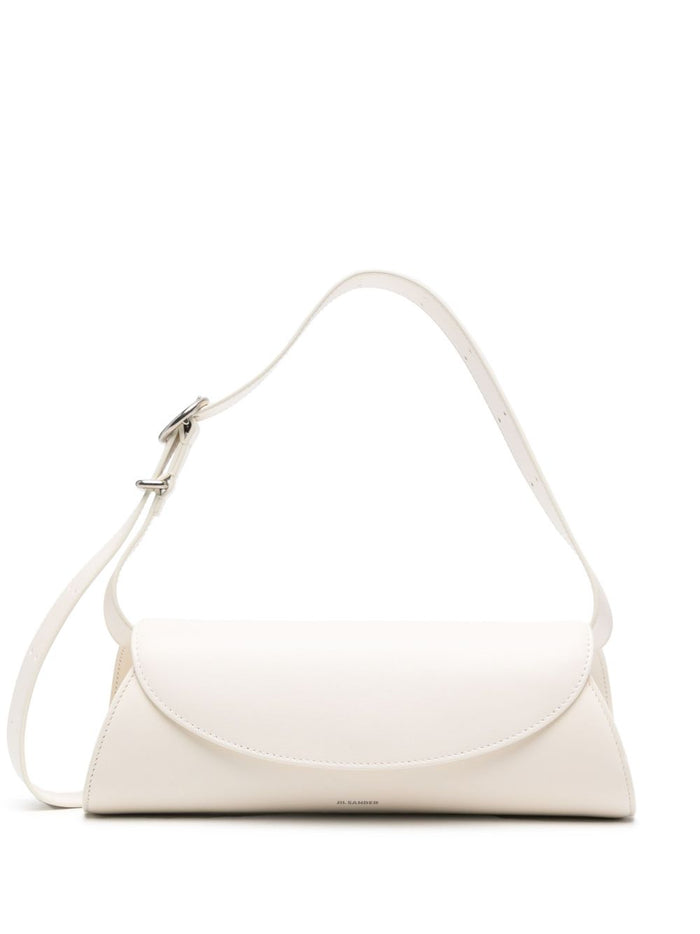 Jil Sander Cannolo Small Leather Shoulder Bag