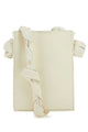 Jil Sander Ivory Leather Tangle Shoulder Bag