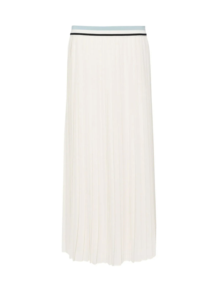 Moncler Pleated Logo Midi Skirt