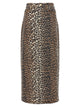 Ganni Animal Print Long Skirt