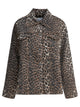 Ganni Leopard Denim Jacket