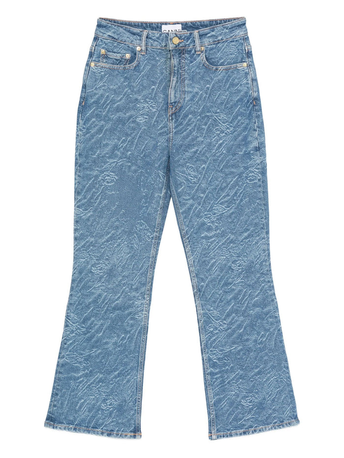 Ganni Organic Cotton Viscose Pants