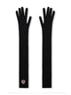 Moncler Logo Patch Virgin Wool Long Gloves