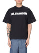 Jil Sander Black Boxy Tshirt With Logo