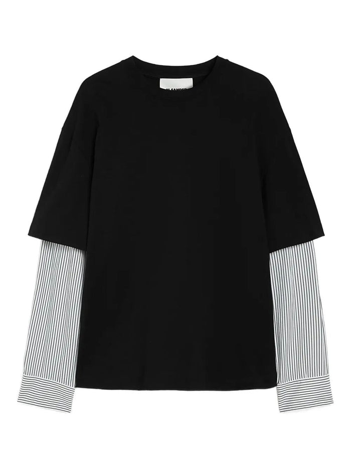 Jil Sander Crewneck Long Sleeves Classic T-Shirt