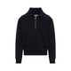 Jil Sander Navy Blue Halfzip Sweatshirt