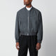 Jil Sander Grey Cotton Zipup Bomber Jacket