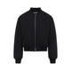 Jil Sander Black Cropped Bomber Jacket