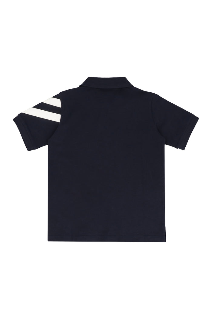 Moncler Kids Cotton Piqué Polo Shirt