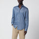 Xacus Light Blue Cotton Blend Tailor Fit Shirt