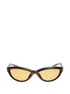 Jacquemus Brown Silver Amber Acetate Sunglasses