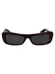 Jacquemus Brown Croc/ Gold/ Brown Acetate Sunglasses