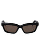 Jacquemus Matt Black/ Silver/ Grey Acetate Sunglasses