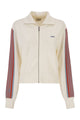 Autry Viscose Sweatshirt With Zip And Side Stripes