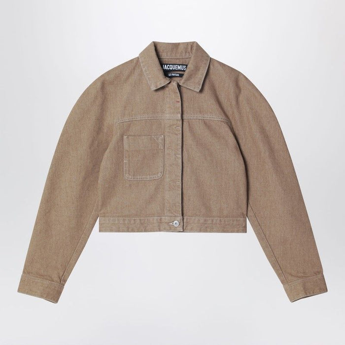 Jacquemus Beige Ovalo Cargo Cotton Jacket