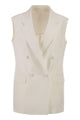 Tagliatore Double-Breasted Linen Waistcoat