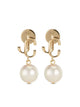 Jimmy Choo Gold-Finish Metal Jc Pearl Stud Earrings