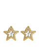 Jimmy Choo Gold-Finish Metal Jc Star Stud Earrings With Swarovski Crystals
