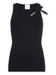 Patou Bow-Detail Cotton Tank Top