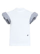 Patou Organic Cotton T-Shirt With Faille Sleeve Details