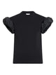 Patou Organic Cotton T-Shirt With Faille Sleeve Details