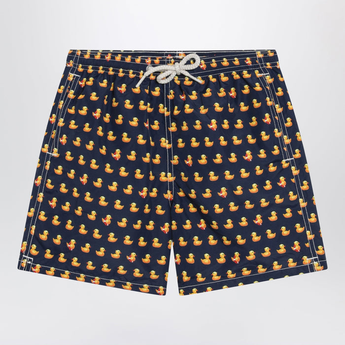 Mc2 Saint Barth Jean Lighting Swim Shorts With Ducks Print