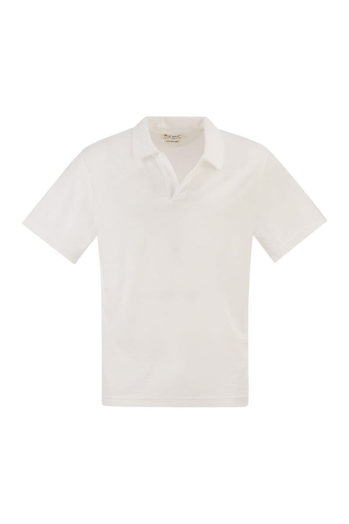 Mc2 Saint Barth Cotton Terry Polo Shirt