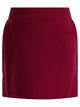Fendi Kids Bordeaux Wool Skirt