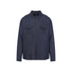 Sease Blue Cotton Denim Overshirt