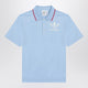 Adidas By Wales Bonner Light Blue Polo Shirt With Logo