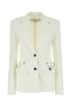 Jw Anderson White Stretch Polyester Blend Blazer