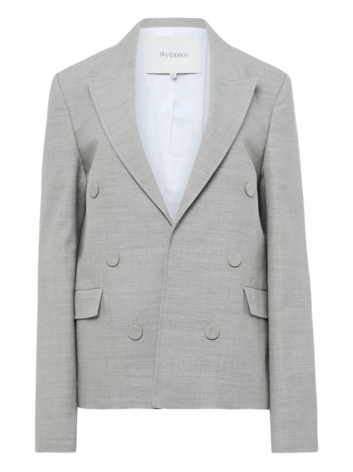 Jw Anderson Wool Blazer With Double-Breasted Design