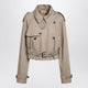 Jw Anderson Short Beige Cotton Trench Coat