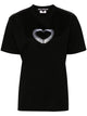 Junya Watanabe Crew Neck Graphic-Heart Print T-Shirt