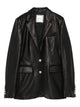 Tagliatore Black Lamb Leather Jacket