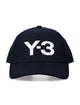 Y-3 Y-3 Black Cotton Logo Cap