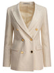 Tagliatore White Polyamide Jacket