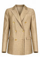 Tagliatore Gold-Tone Pinstripe Double-Breasted Jacket