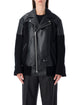 Junya Watanabe Junya Watanabe Black Eco-Leather And Wool Jacket