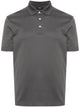 Herno Grey Cotton Polyester Short Polo