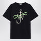Jw Anderson Navy Blue T-Shirt With Logo Print