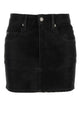 Isabel Marant Etoile Black Synthetic Leather Kimmy Mini Skirt