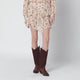 Isabel Marant Étoile Lolita Beige Mini Skirt With Floral Print