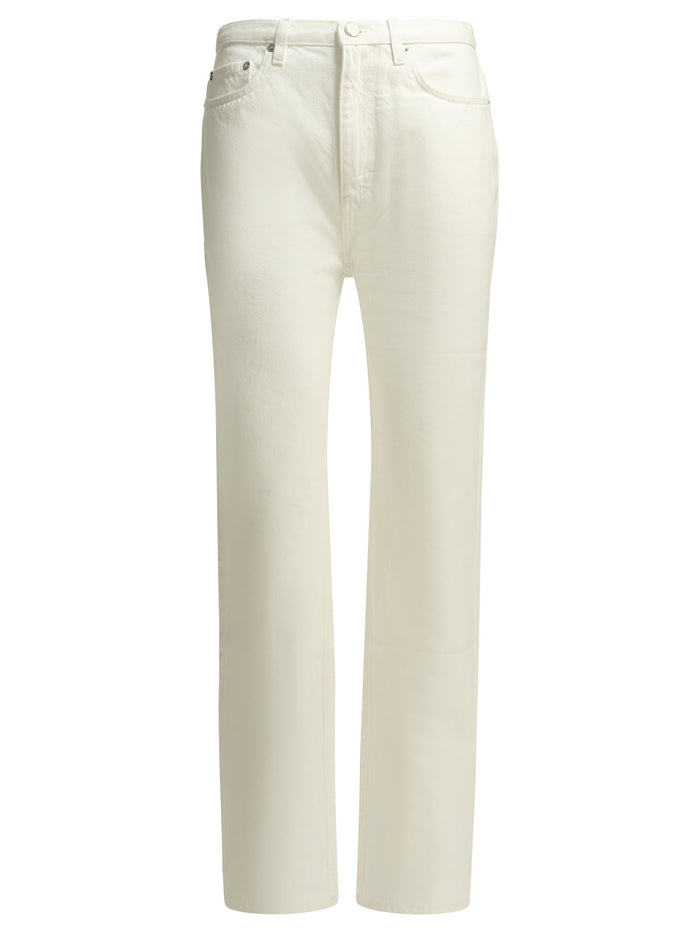 Loulou De Saison White Organic Cotton Jeans