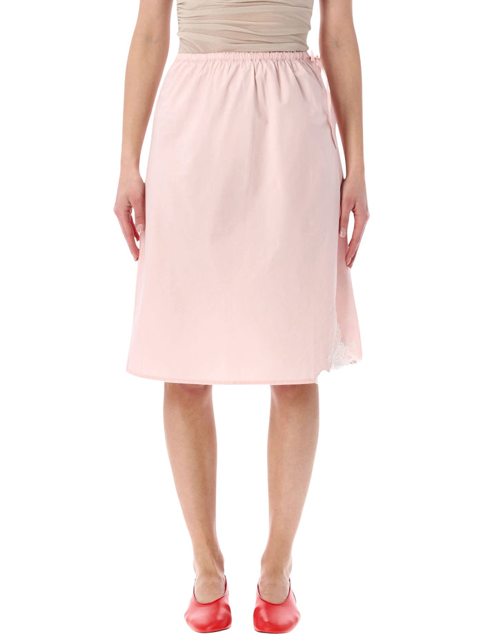 Soeur Soeur Houna Midi Skirt With Lace Detail