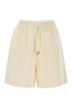 Moncler Cotton Shorts With Logo Patch