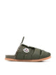 Moncler Mon Pocket Logo Patch Padded Down Mules